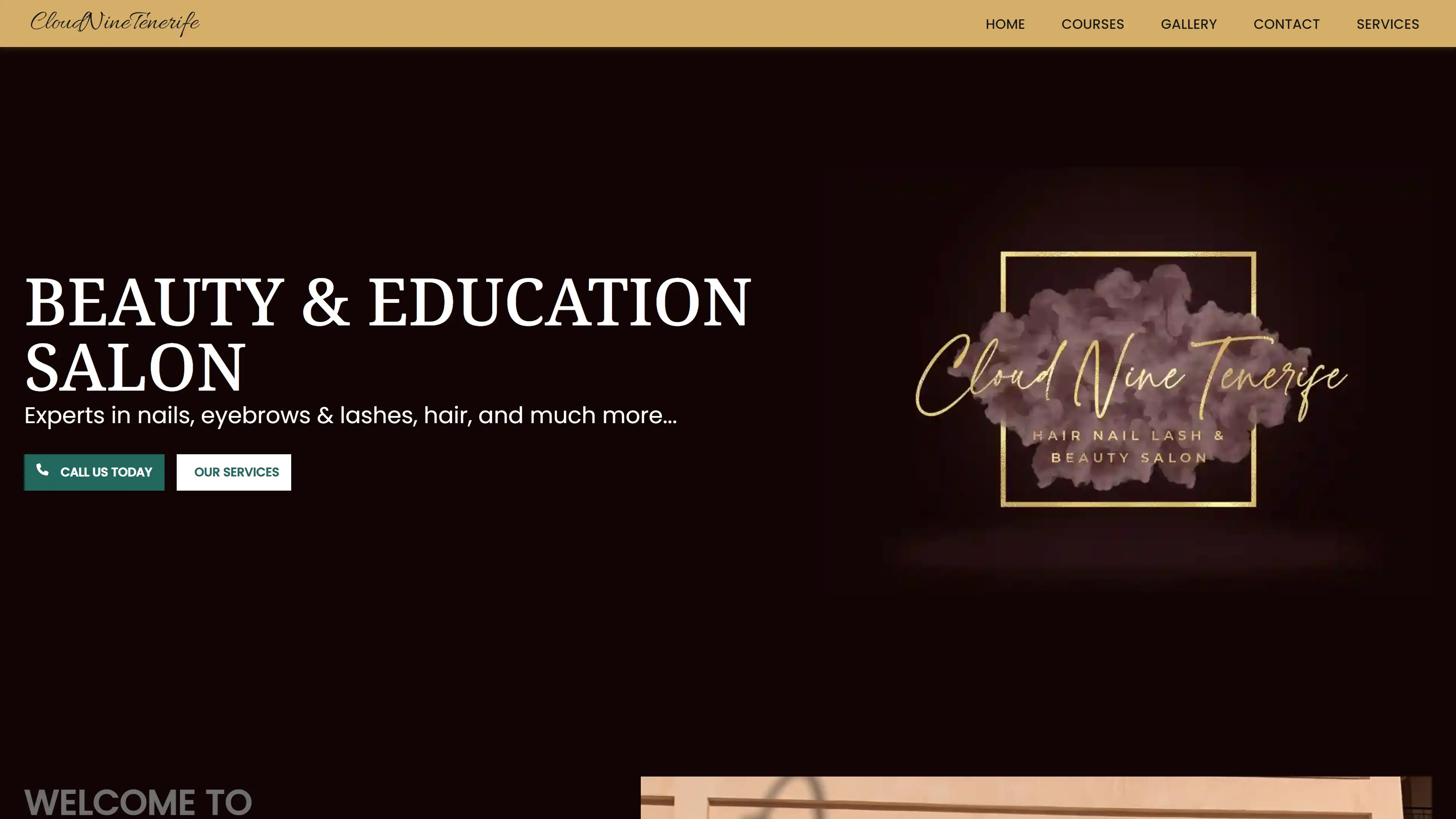 A screenshot of cloudninetenerife.es